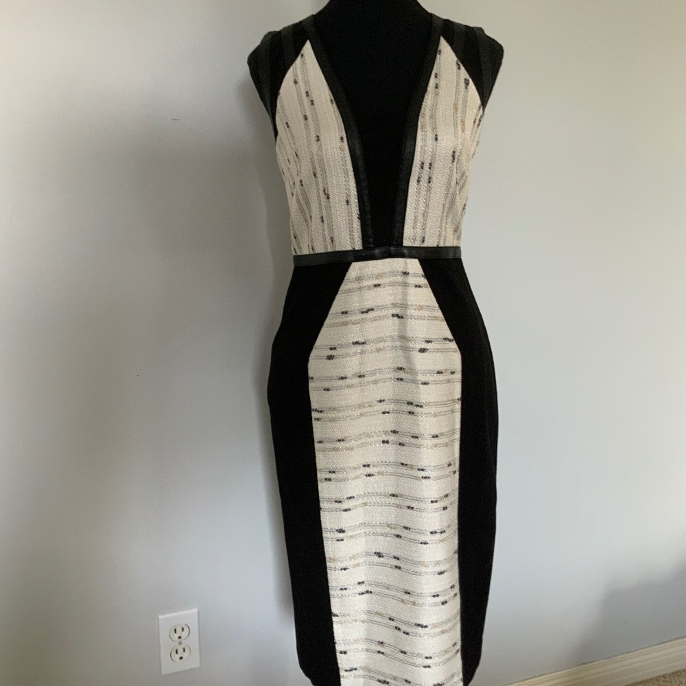 Rachel Roy mixed media bandage dress size 2
